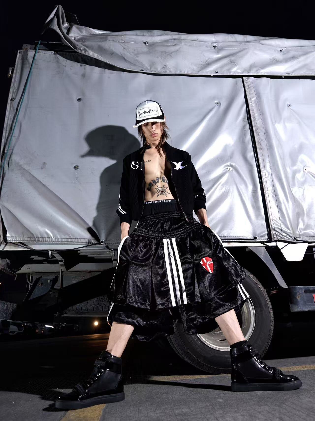“Vector“ Integrated Deconstructed Skirt-Pants